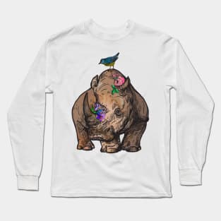 Cute rhino Long Sleeve T-Shirt